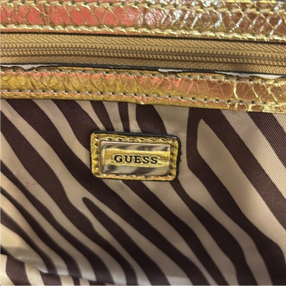 Y2K Guess Straw and Gold Ribbon
Woven Shoulder Bag - Picture 6 of 16